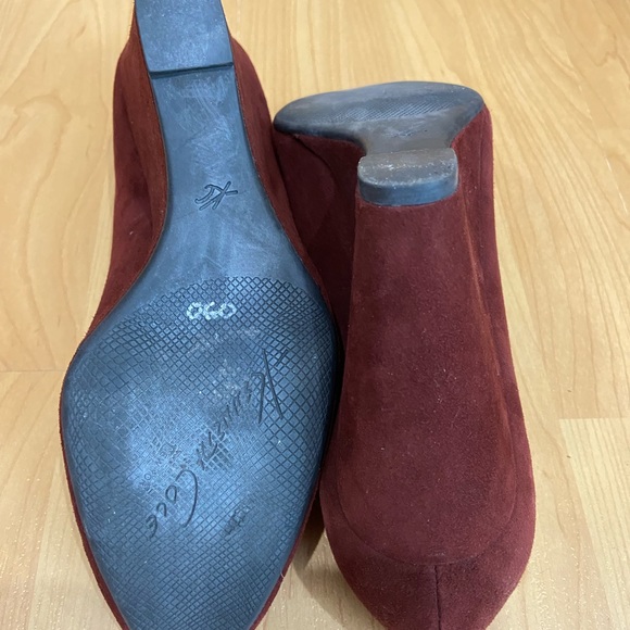 Size 8.5 leather/suede Kenneth Cole wedges - Picture 4 of 7